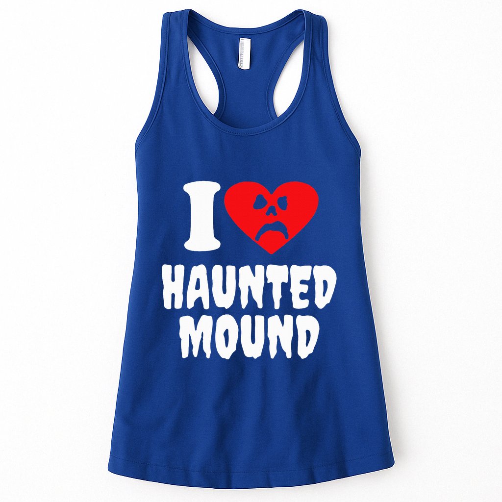 I Love Haunted Mound Womens Tank Top
