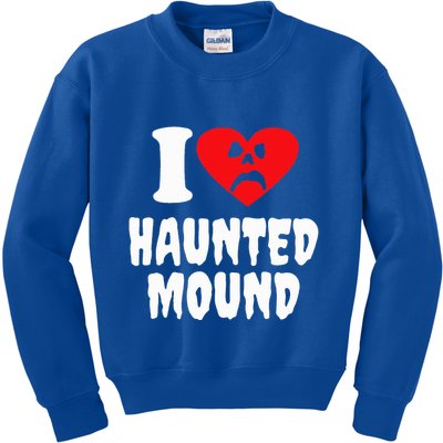 I Love Haunted Mound Kids Sweatshirt