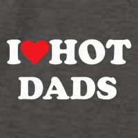 I Love Hot Dads Vector Backpack