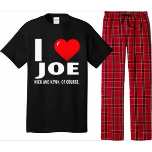 I Love Heart Joe Nick and Kevin Of Course  Pajama Set