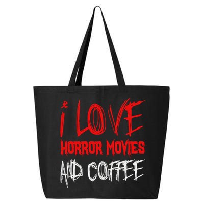 I Love Horror Movies And Coffee 25L Jumbo Tote