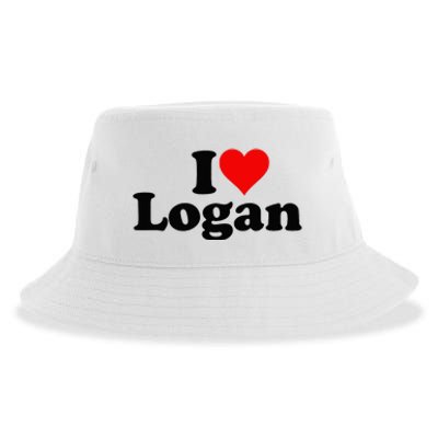 I LOVE HEART LOGAN Sustainable Bucket Hat