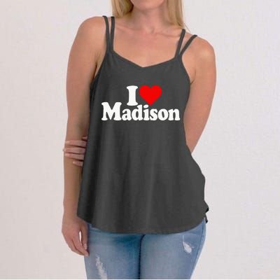 I Love Heart Madison Mads Maddie Women's Strappy Tank