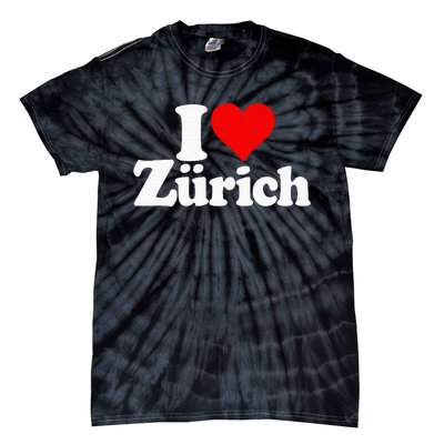 I Love Heart Zurich Switzerland Tie-Dye T-Shirt