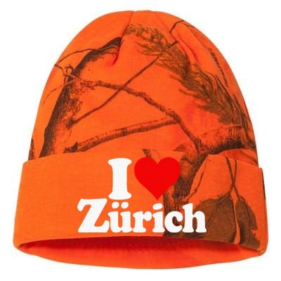 I Love Heart Zurich Switzerland Kati Licensed 12" Camo Beanie