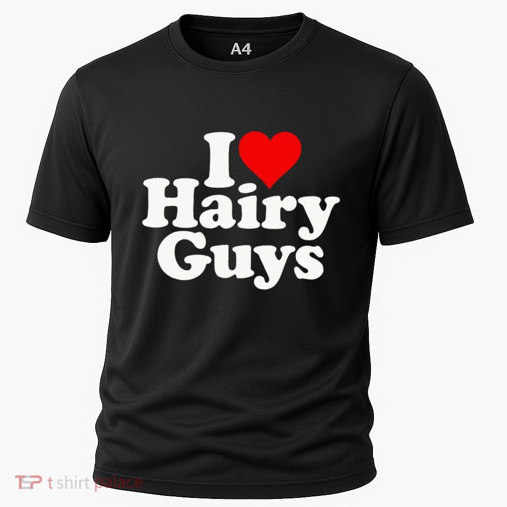 I Love Heart Hairy Guys Man Furry Performance Shirt