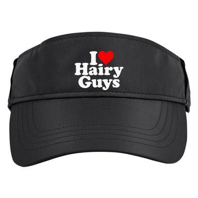 I Love Heart Hairy Guys Man Furry Adult Drive Performance Visor