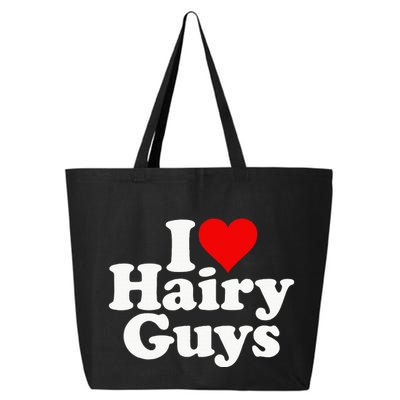 I Love Heart Hairy Guys Man Furry 25L Jumbo Tote