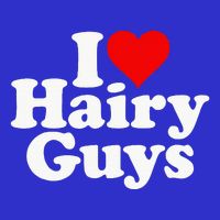 I Love Heart Hairy Guys Man Furry Sweatshirt