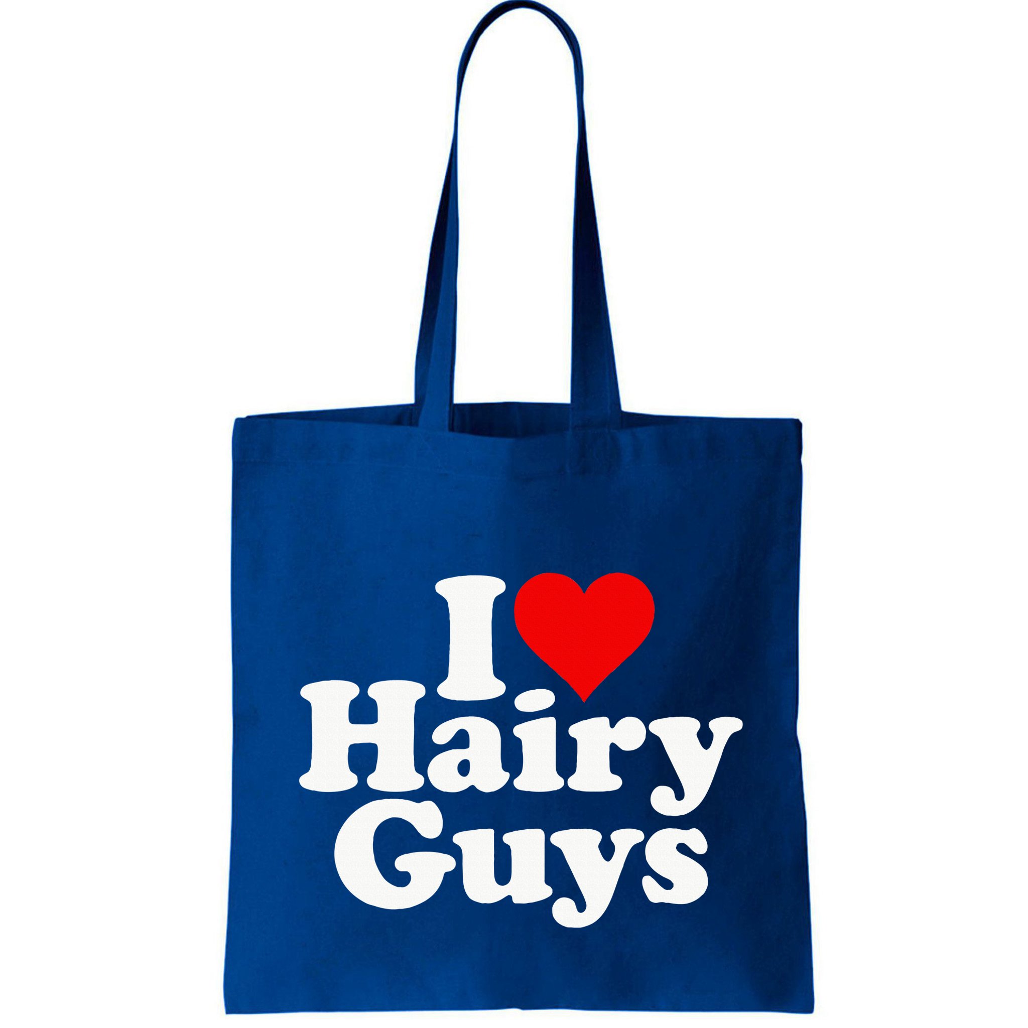 I Love Heart Hairy Guys Man Furry Bag