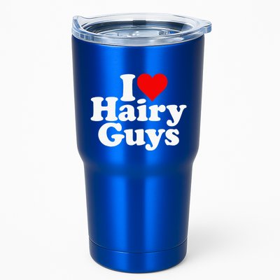I Love Heart Hairy Guys Man Furry Tumbler