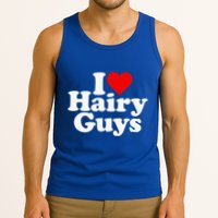 I Love Heart Hairy Guys Man Furry Tank Top