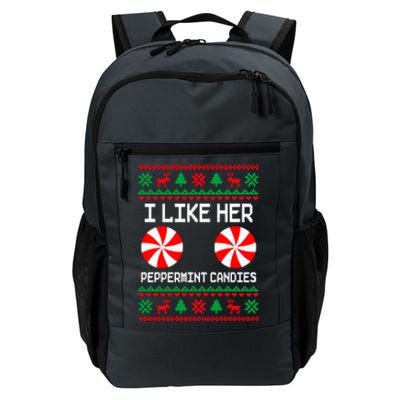 I Like Her Peppermint Candies Funny Couple Ugly Xmas Cute Gift Daily Commute Backpack