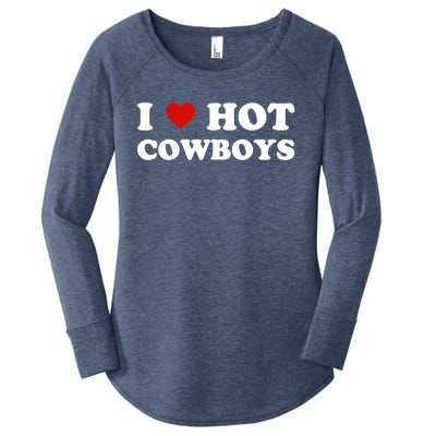 I Love Hot Cowboys Women's Perfect Tri Tunic Long Sleeve Shirt