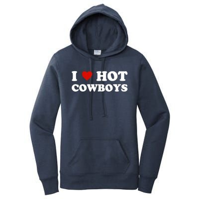 I Love Hot Cowboys Women's Pullover Hoodie