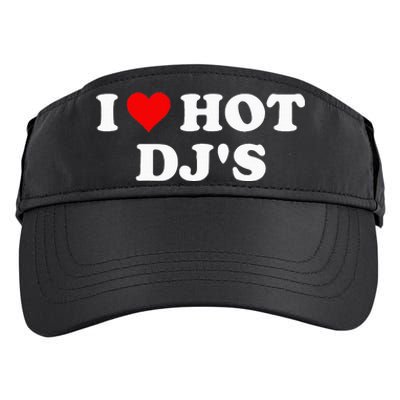 I Love Hot Djs Adult Drive Performance Visor