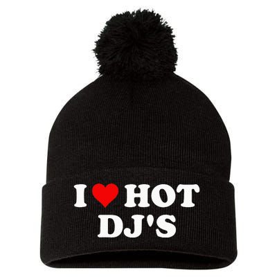 I Love Hot Djs Pom Pom 12in Knit Beanie