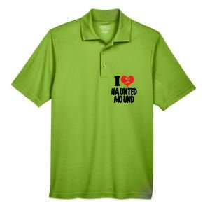 I Love Haunted Mound Cute Gift Men's Origin Performance Pique Polo