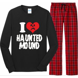 I Love Haunted Mound Cute Gift Long Sleeve Pajama Set