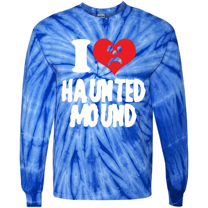 I Love Haunted Mound Cute Gift Tie-Dye Long Sleeve Shirt