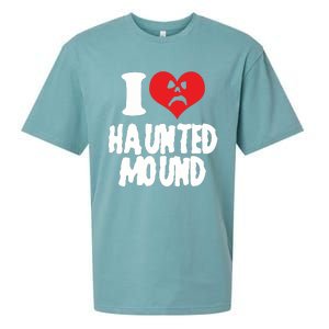 I Love Haunted Mound Cute Gift Sueded Cloud Jersey T-Shirt