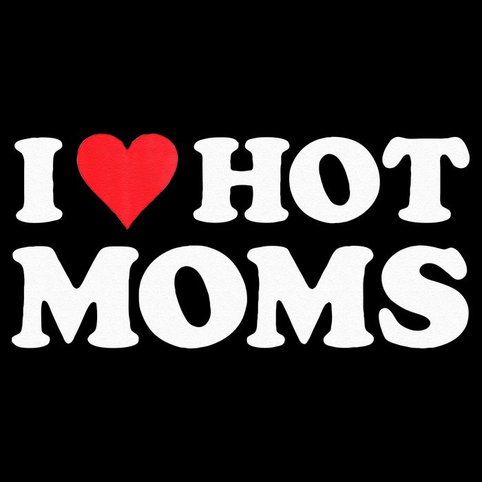I Love Hot Moms I Heart Hot Moms Red Heart Love Hot Moms Button