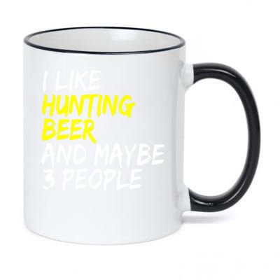 I Like Hunting And Beer Beer Ers Hunting Retirees Hunters Gift 11oz Black Color Changing Mug