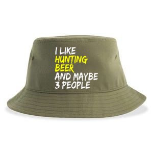 I Like Hunting And Beer Beer Ers Hunting Retirees Hunters Gift Sustainable Bucket Hat