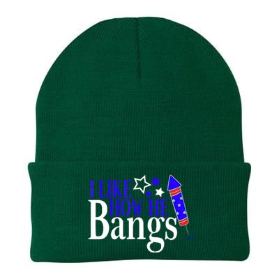 I Like How She Explodes I Like How He Bangs 4th Of July Knit Cap Winter Beanie