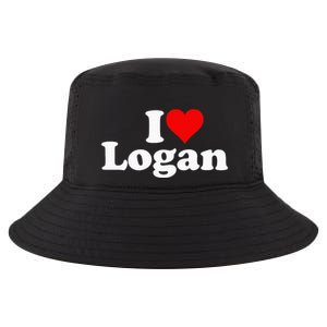 I Love Heart Logan Cool Comfort Performance Bucket Hat