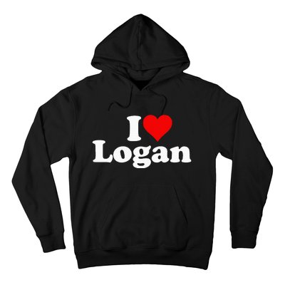 I Love Heart Logan Hoodie