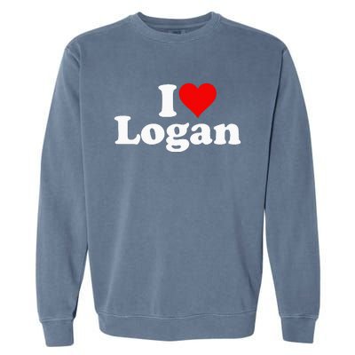 I Love Heart Logan Garment-Dyed Sweatshirt