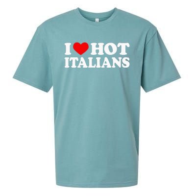 I Love Hot Italians I Heart Hot Italians Sueded Cloud Jersey T-Shirt