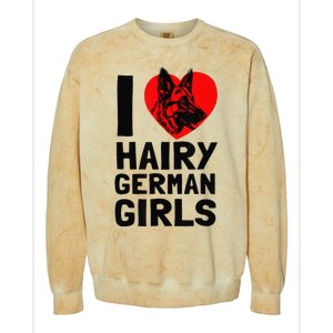 I Love Hairy German German Shepherd edition  Colorblast Crewneck Sweatshirt