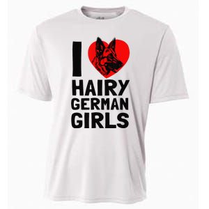 I Love Hairy German German Shepherd edition  Cooling Performance Crew T-Shirt