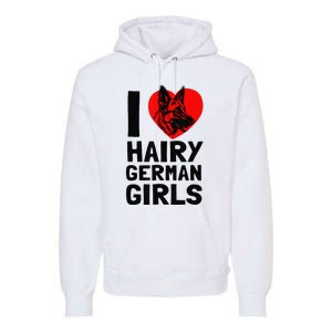 I Love Hairy German German Shepherd edition  Premium Hoodie