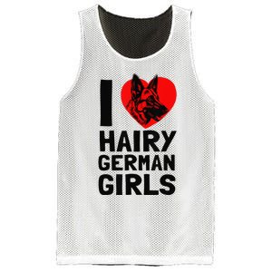 I Love Hairy German German Shepherd edition  Mesh Reversible Basketball Jersey Tank