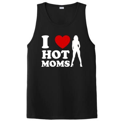 I Love Hot Moms Funny PosiCharge Competitor Tank