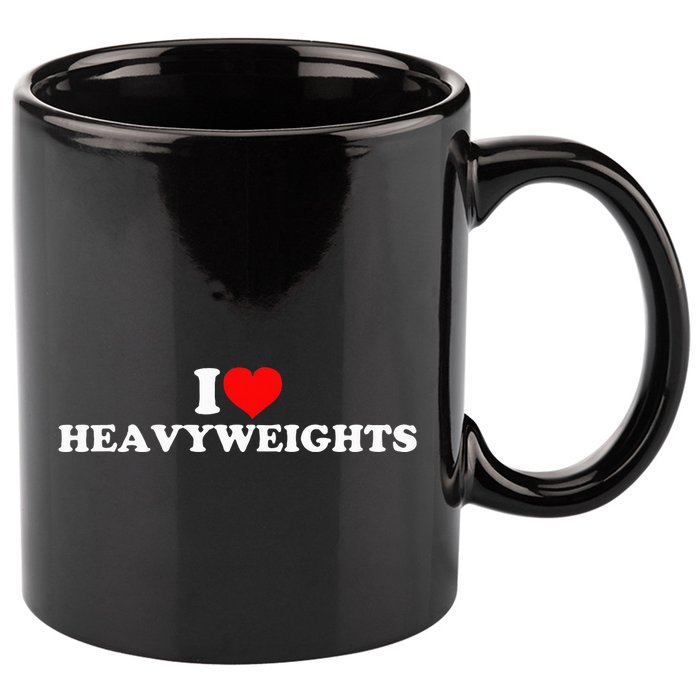 I Love Heavyweights 11oz C Handle Ceramic Mug