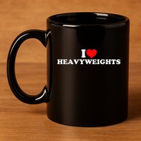 I Love Heavyweights 11oz C Handle Ceramic Mug
