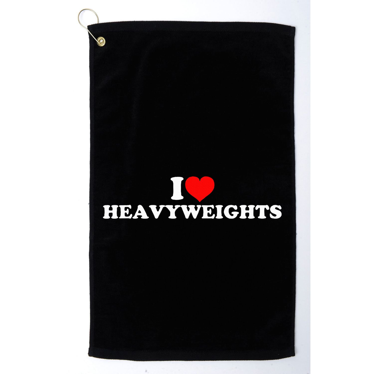 I Love Heavyweights Golf Towel