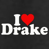 I LOVE HEART DRAKE 7 Panel Mesh Trucker Snapback Hat