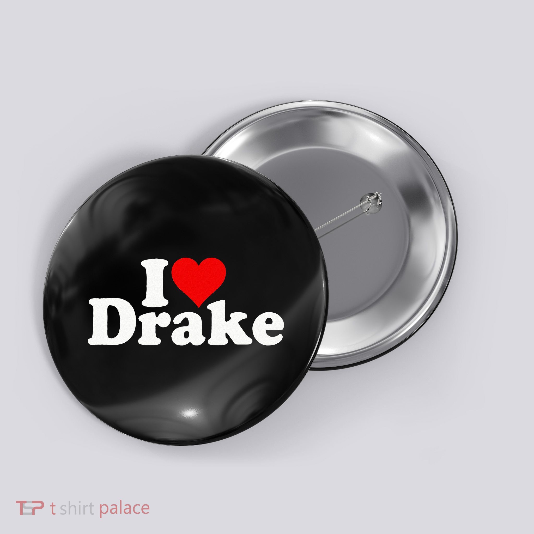 I LOVE HEART DRAKE Button
