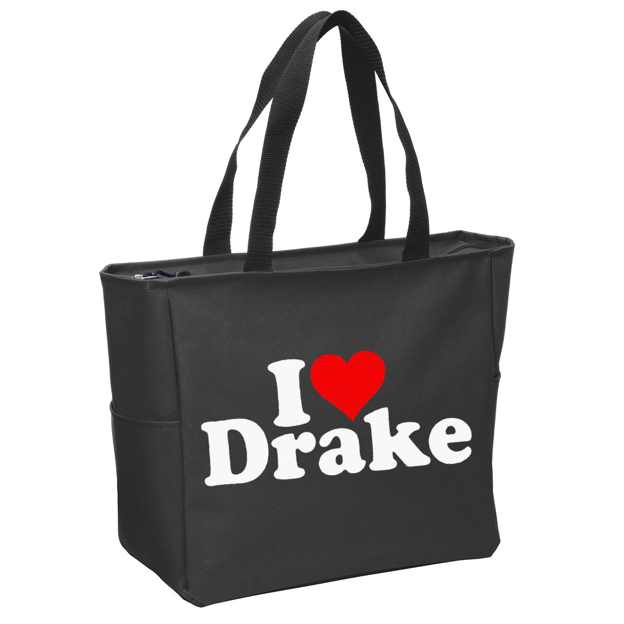 I LOVE HEART DRAKE Zip Tote Bag