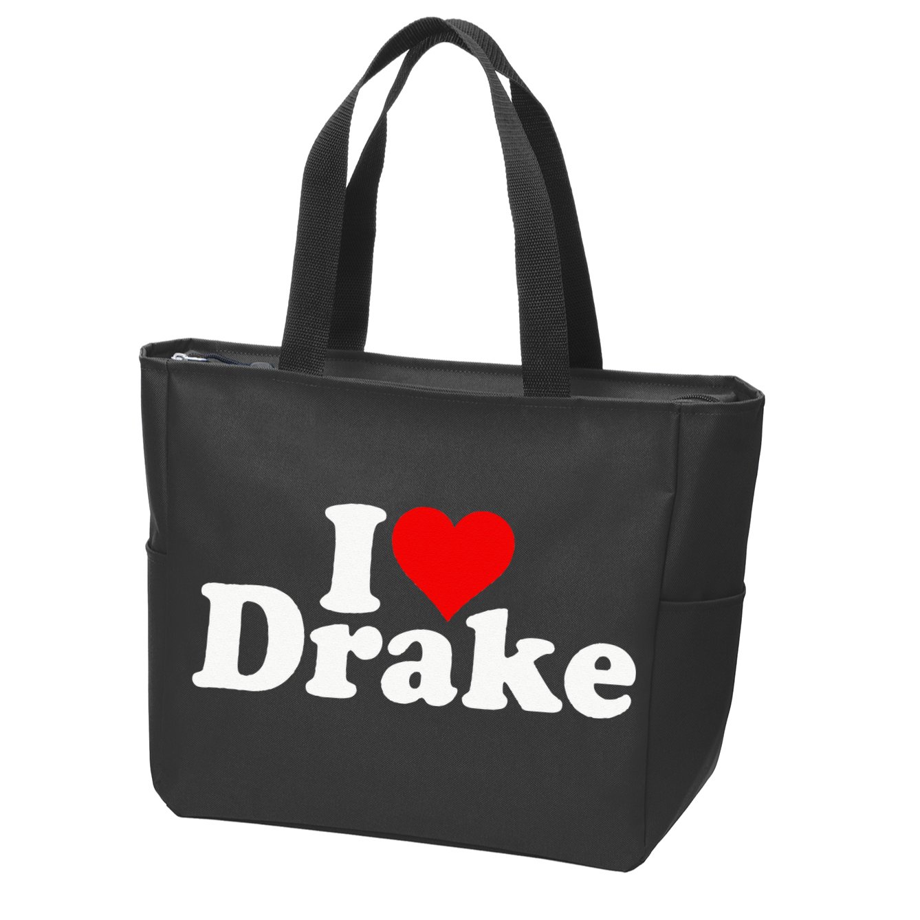 I LOVE HEART DRAKE Zip Tote Bag
