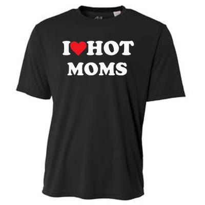 I Love Hot Moms Cooling Performance Crew T-Shirt