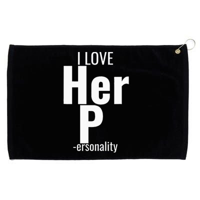 I Love His D Love Her P Funny Matching Couples Grommeted Golf Towel