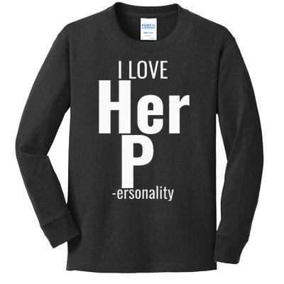 I Love His D Love Her P Funny Matching Couples Kids Long Sleeve Shirt