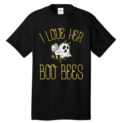 I Love Her Boo Bees Couples Halloween Adult Costume His Tall T-Shirt