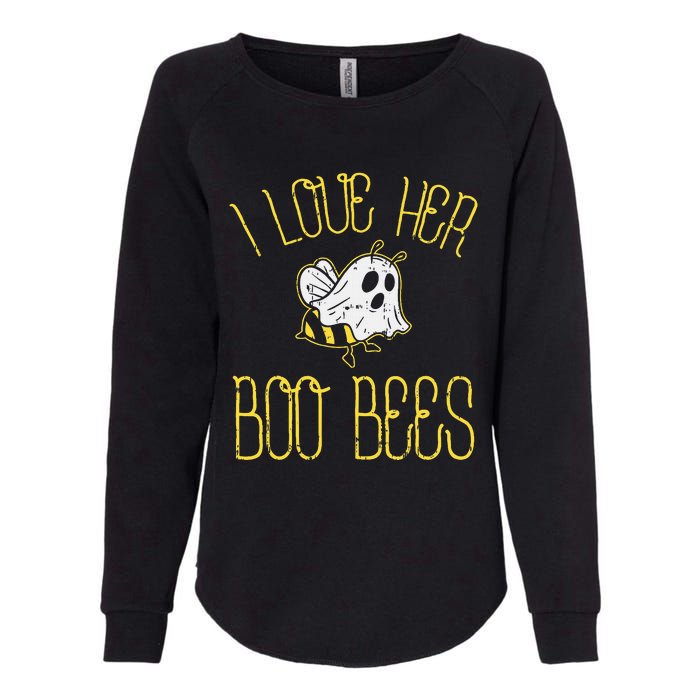 I Love Her Boo Bees Couples Halloween Adult Costume His Womens California Wash Sweatshirt